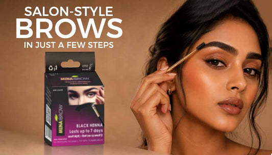 How To Use Mina iBrow Eyebrow Colour for Naturally Defined Brows at Home
