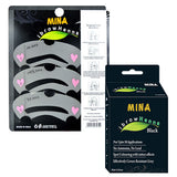 Black Eyebrow Henna & Grooming Stencils Combo