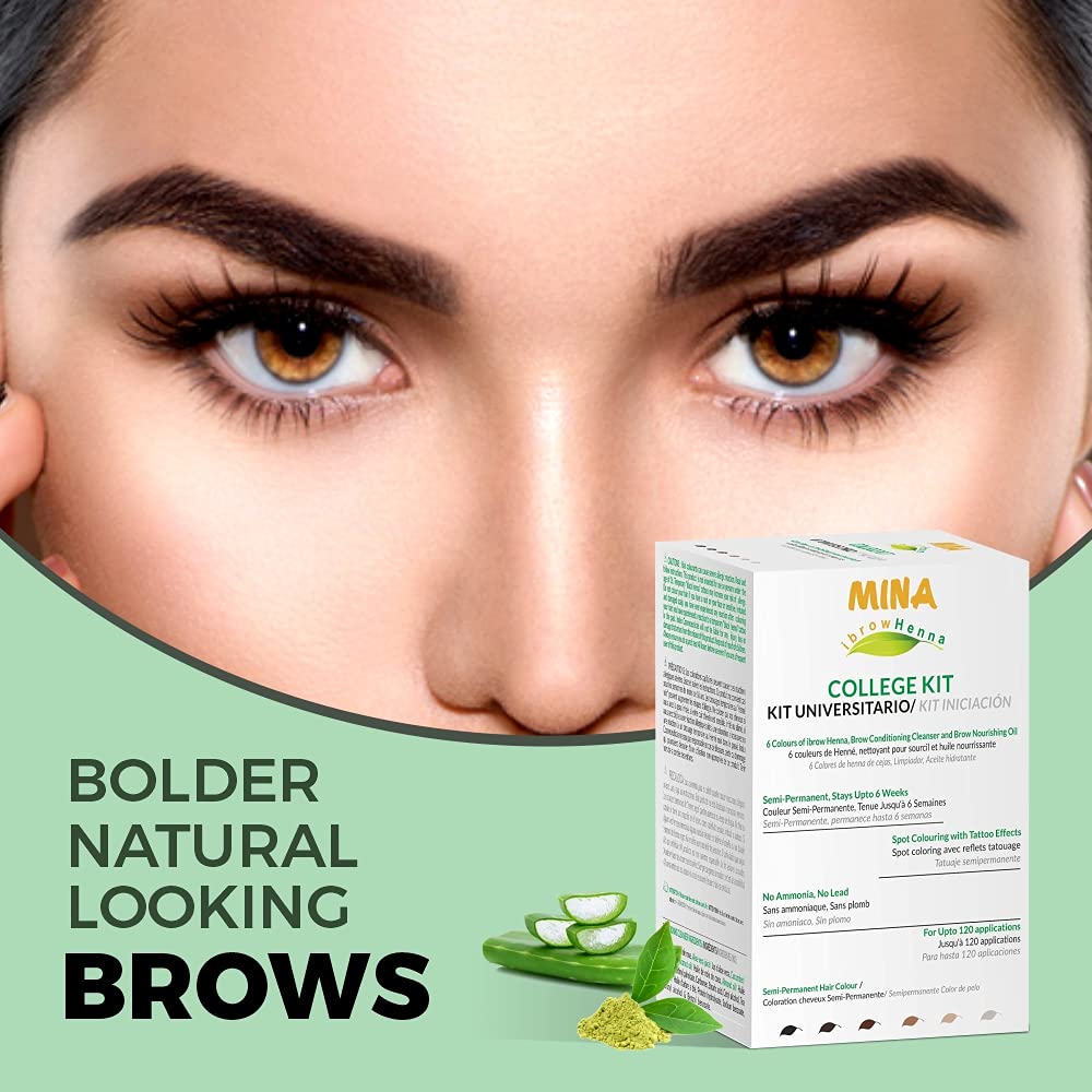 Brow Henna College Kit - For Brow Tint Trainees (6 Shades)