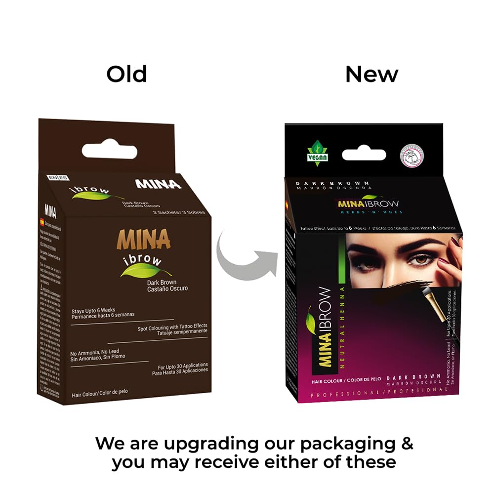 Dark Brown Brow Henna Regular Tint Kit