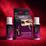 Brow Shampoo, Dark Brown Henna Colour, and Brow Conditioning Cleanser Combo