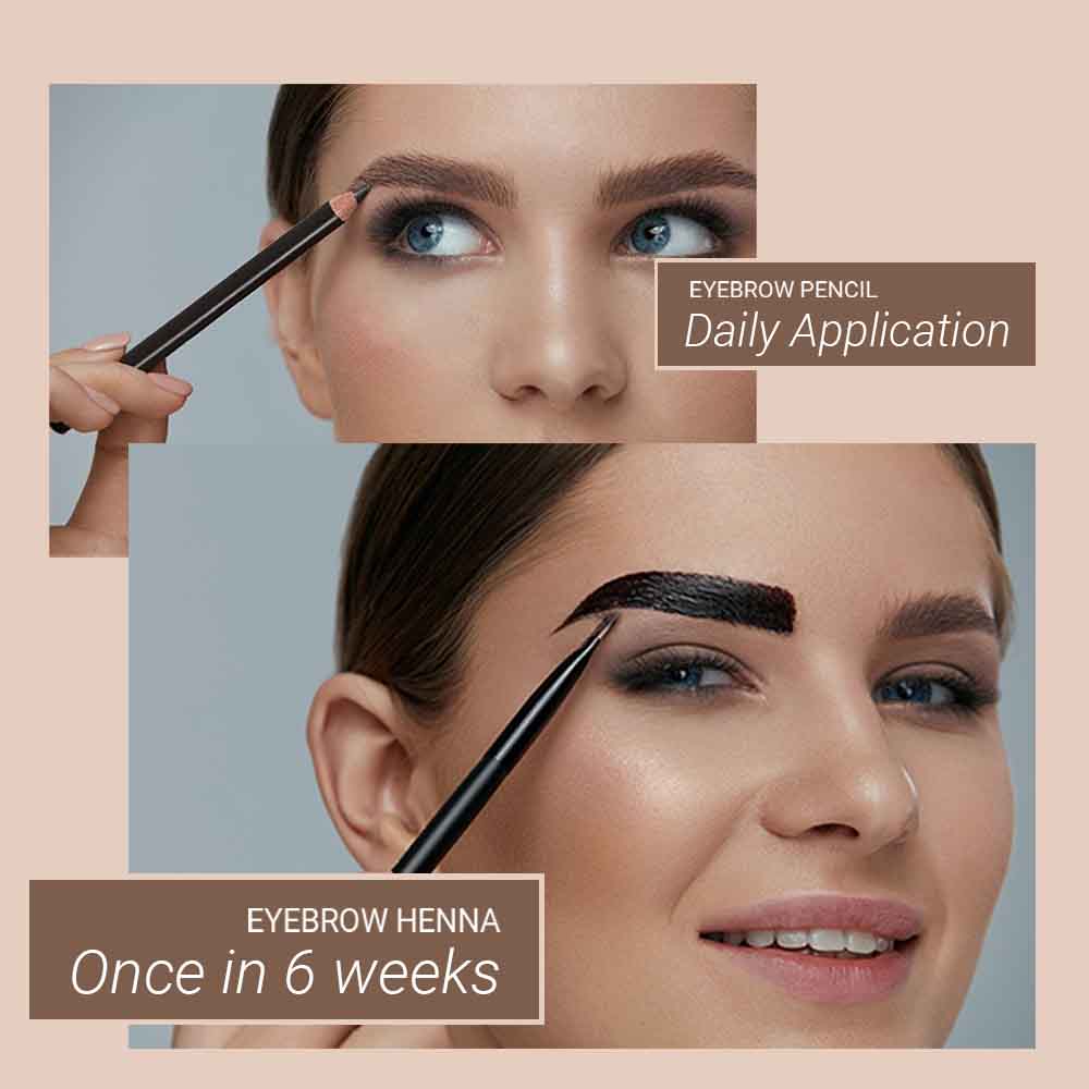 Brow Henna Copper Brown Regular Kit - eyebrow pencil