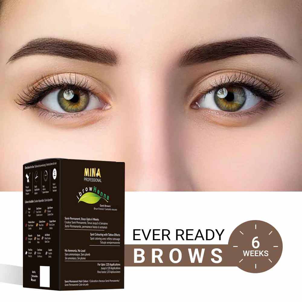 Dark Brown Brow Henna Refill Kit