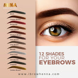 12 shades minabrow henna for your eyebrows