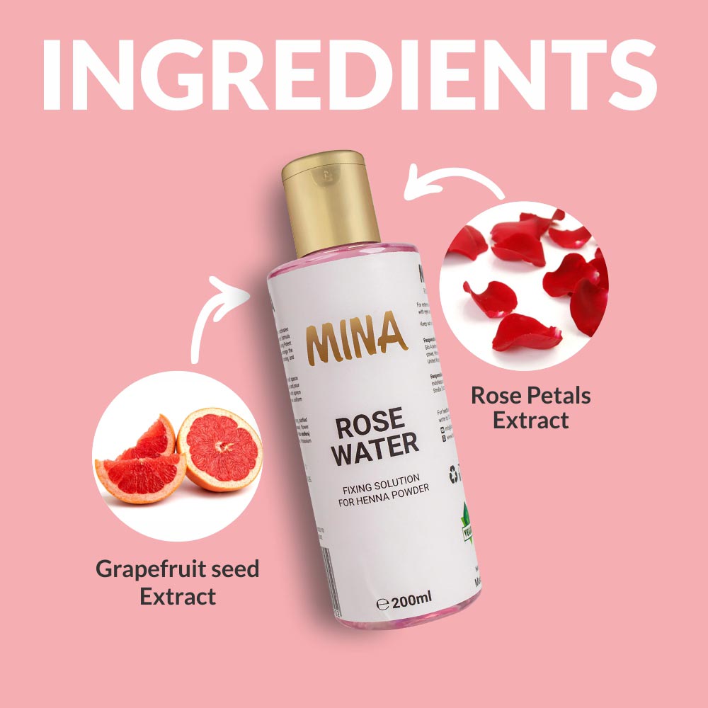 Brow Rose Water For Henna Fixing Solution - 200ml