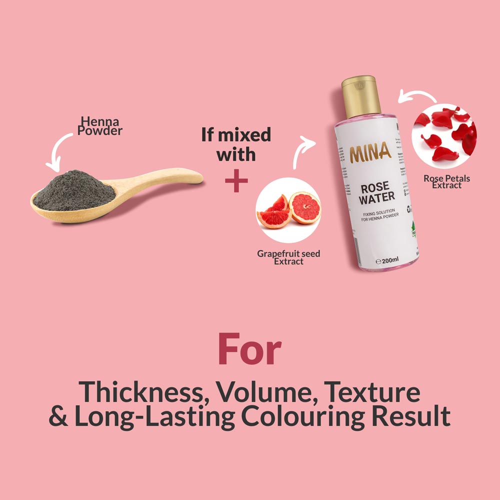 Brow Rose Water For Henna Fixing Solution - 200ml