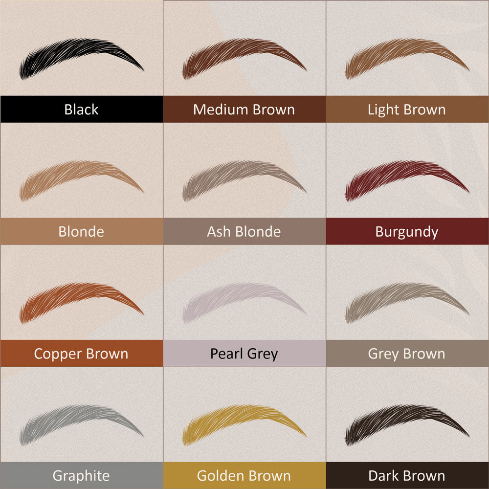 12 shades of Ibrow colour