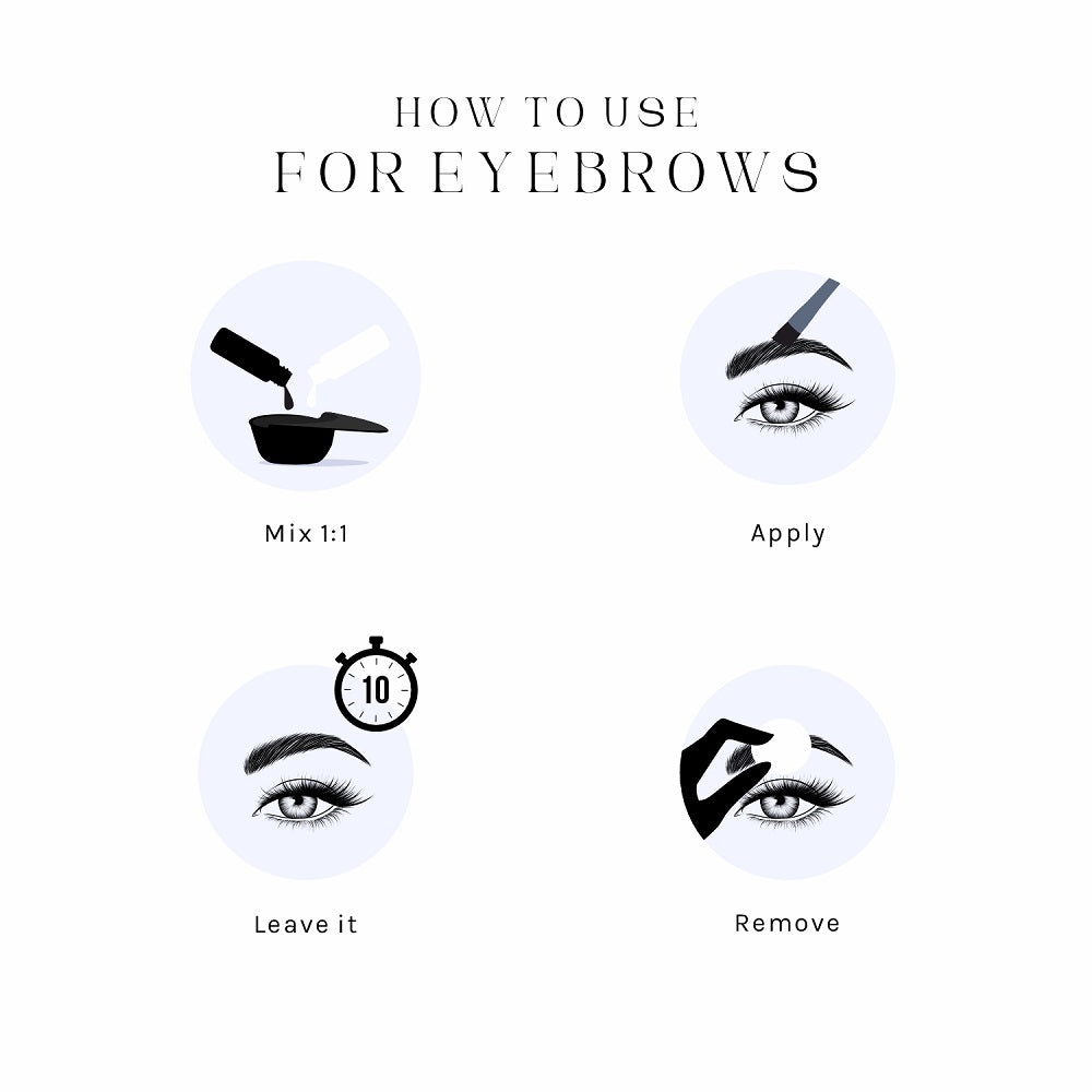 Chestnut Brown Hybrid Liquid Stain, Brow & Lash Tint Kit