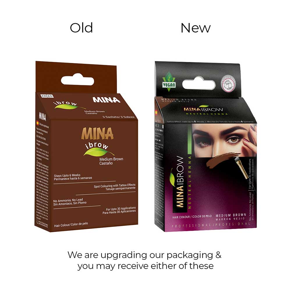Medium Brown Brow Henna Regular Tint Kit