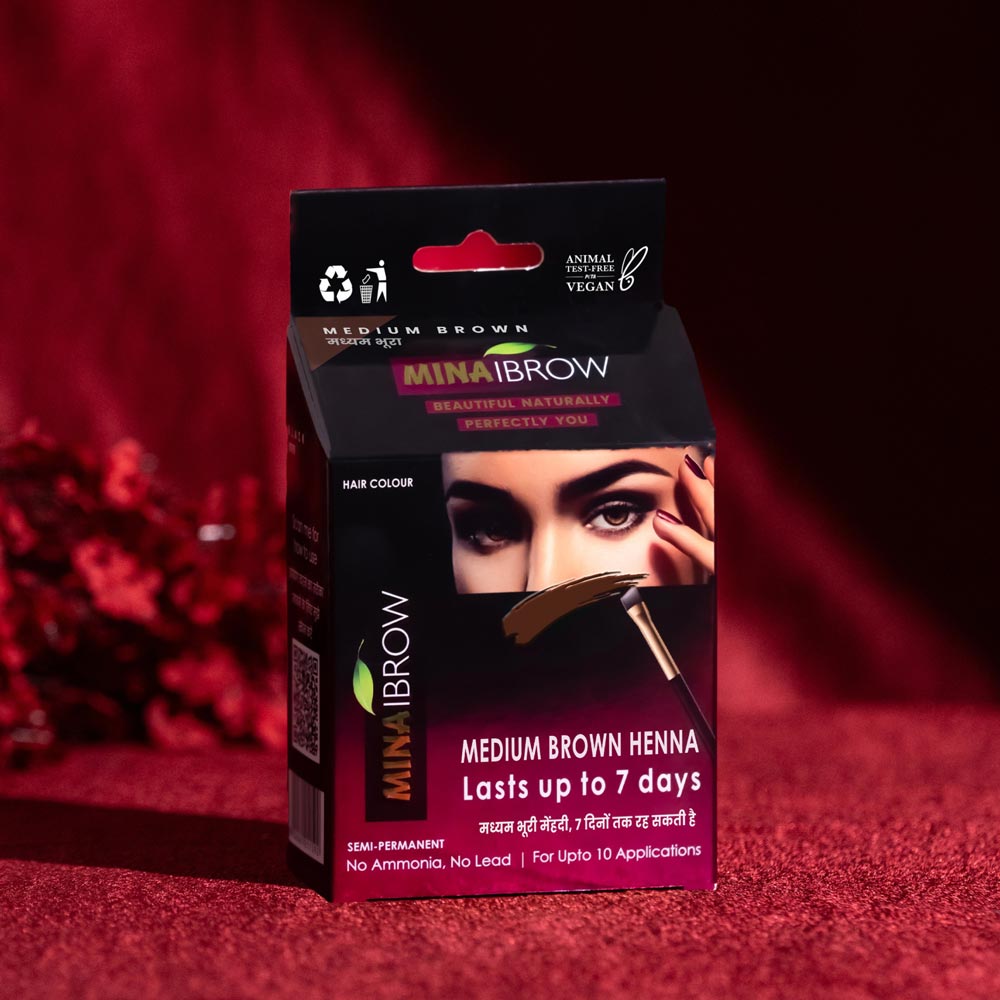 Medium Brown Henna Eyebrow Colour