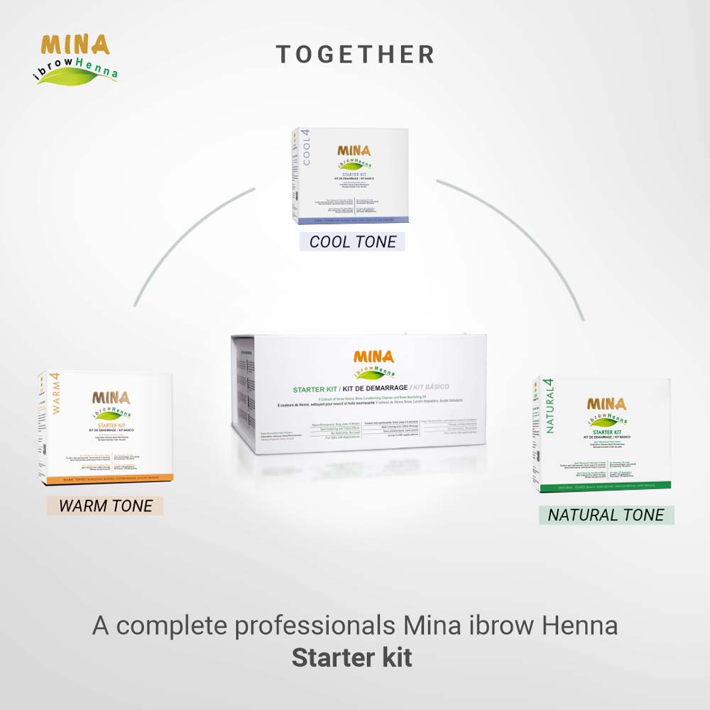 Brow Henna Natural Professional Starter Kit - For eyebrow