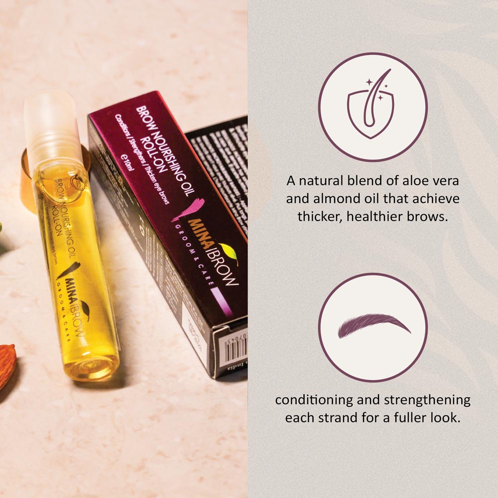 Brow nourishing oil roll on