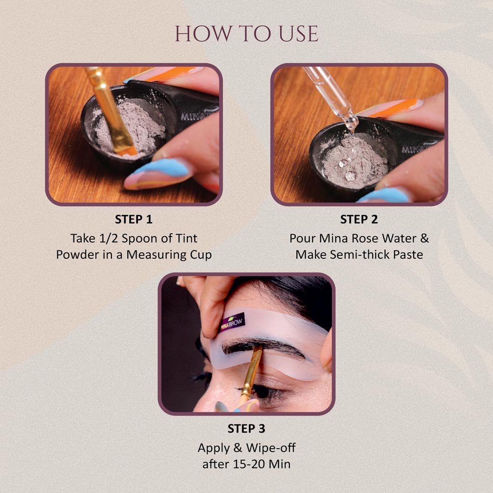 How to use steps of Rose Water