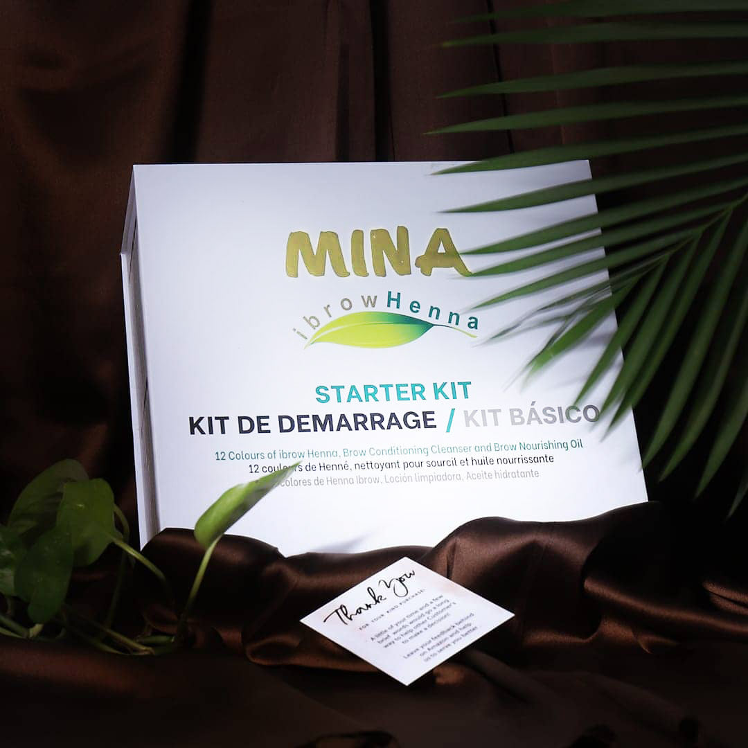 12 shades minabrow henna starter kit
